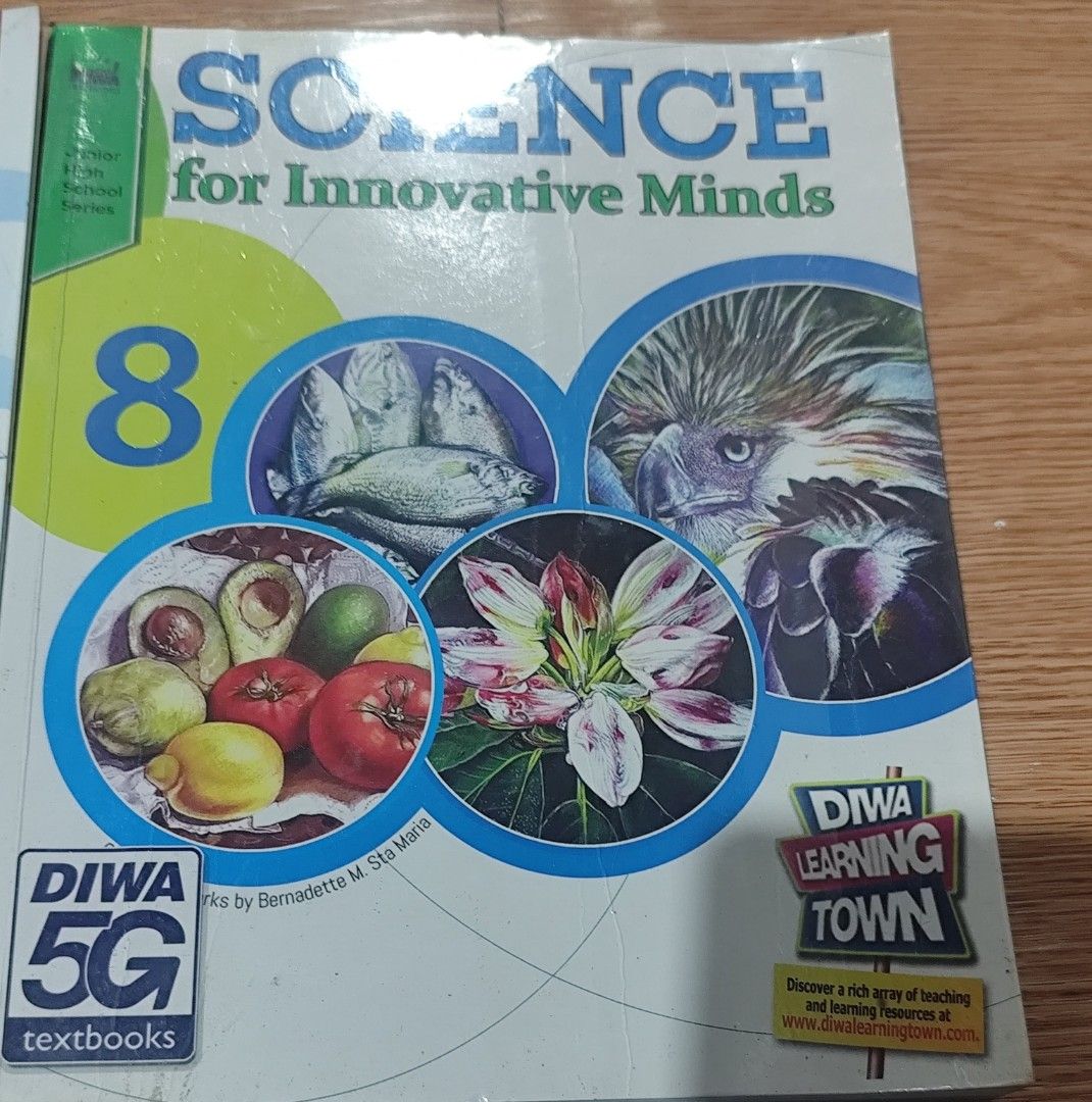 Grade 8 Junior High School Textbooks Bundle Mathematics Science History (Category: Textbooks) located in Manila. Submitted by b.cortes07 (Listing ID 1469252065, Image 3). Description: - Grade 8 Junior High School textbook bundle - Subjects included: Mathematics, Science, World History, and Filipino - Specific titles: Advance with Math, Science for Innovative Minds, Kasaysayan ng Mundo, and Tuon-Dunong - Trusted publishers: Rex, Diwa, and Johnny a