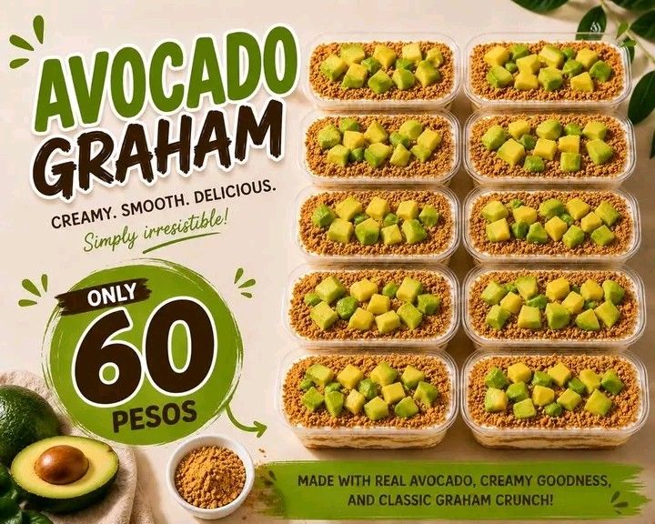 Graham (Category: Other Food & Drinks) located in Manila. Submitted by mightycloud_1992 (Listing ID 1469176778, Image 3). Description: 🍰 PRICE LIST – OH MY GRAHAM! 🍰 Craving something creamy, delicious, and satisfying? We’ve got a flavor just for you! 🤎 ✨ Available Flavors (In a Tub): 🤎 Regular Graham Cake – ₱50 🥭 Mango Graham Cake – ₱60 🥑 Avocado Graham Cake – ₱60 🍪 Oreo Graham Cake – ₱60 ☕ Tiramisu Graham Cake – ₱60 📩 Send us a message 