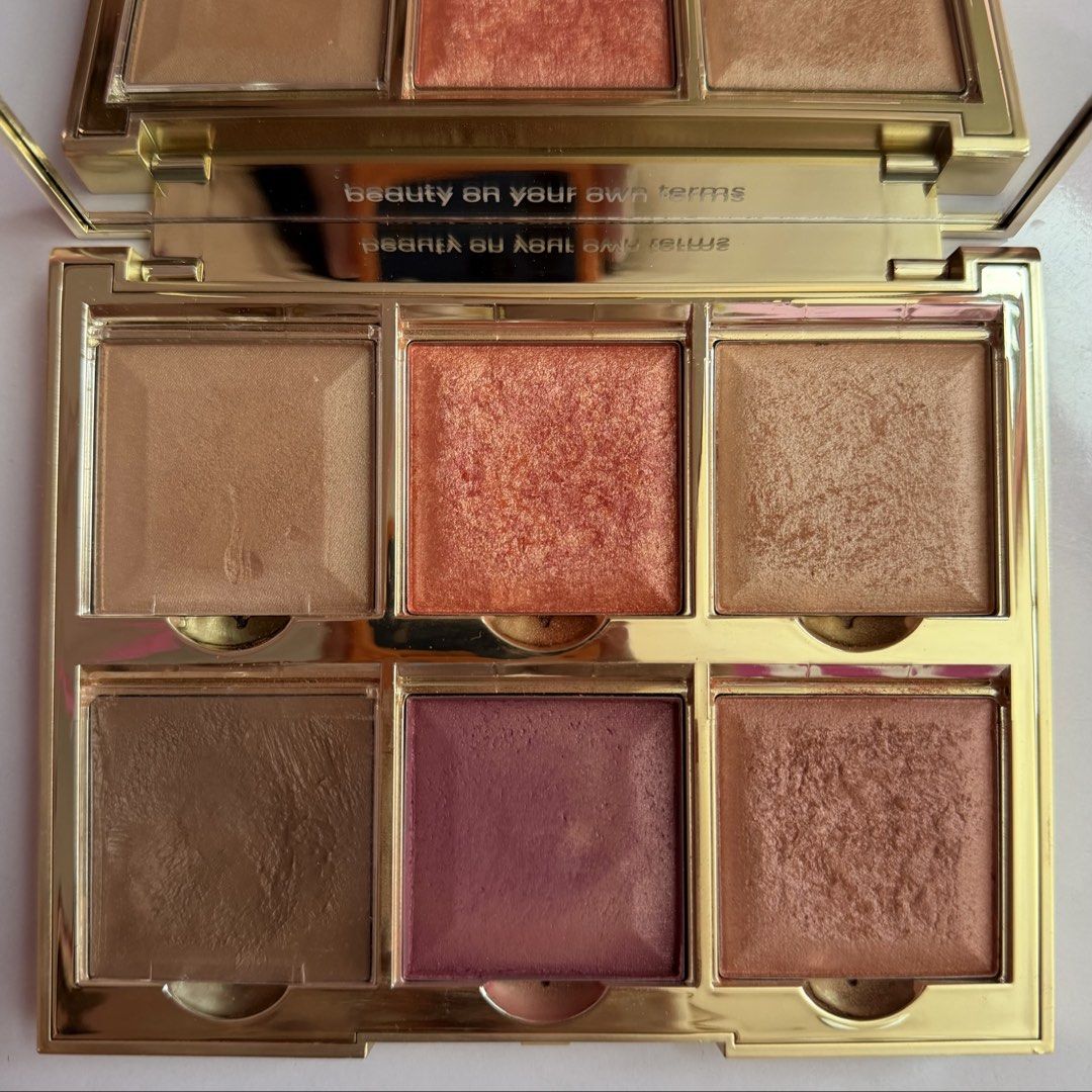 GRWM full face pallet in pink (Category: Makeup) located in Davao. Submitted by saintneedscash (Listing ID 1469184787, Image 3). Description: —used only for swatches & depotted some into my smaller pallets —very clean, hygienic —bought for around 2k last month —shades are good for olive tone girlies —the pink case are usually always out of stock.