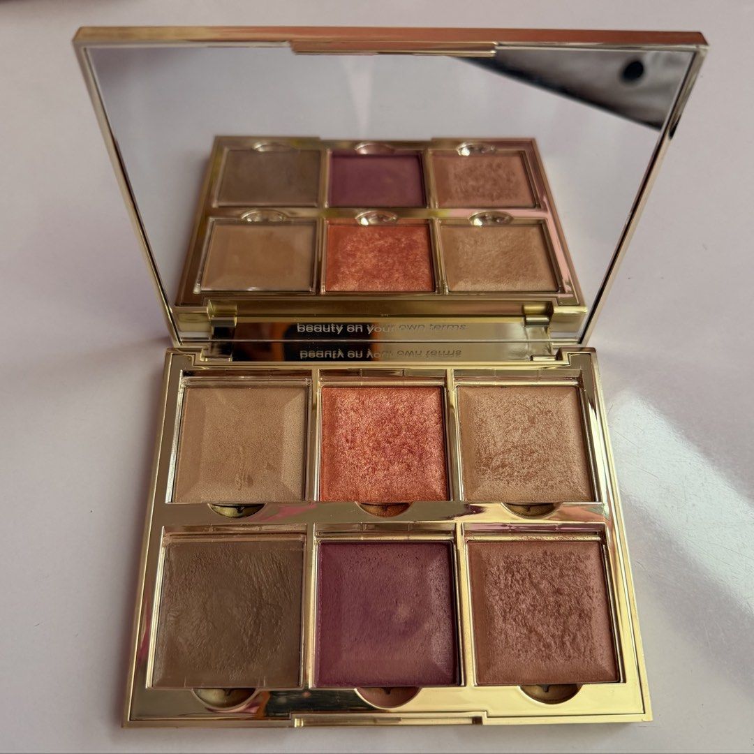 GRWM full face pallet in pink (Category: Makeup) located in Davao. Submitted by saintneedscash (Listing ID 1469184787, Image 2). Description: —used only for swatches & depotted some into my smaller pallets —very clean, hygienic —bought for around 2k last month —shades are good for olive tone girlies —the pink case are usually always out of stock.