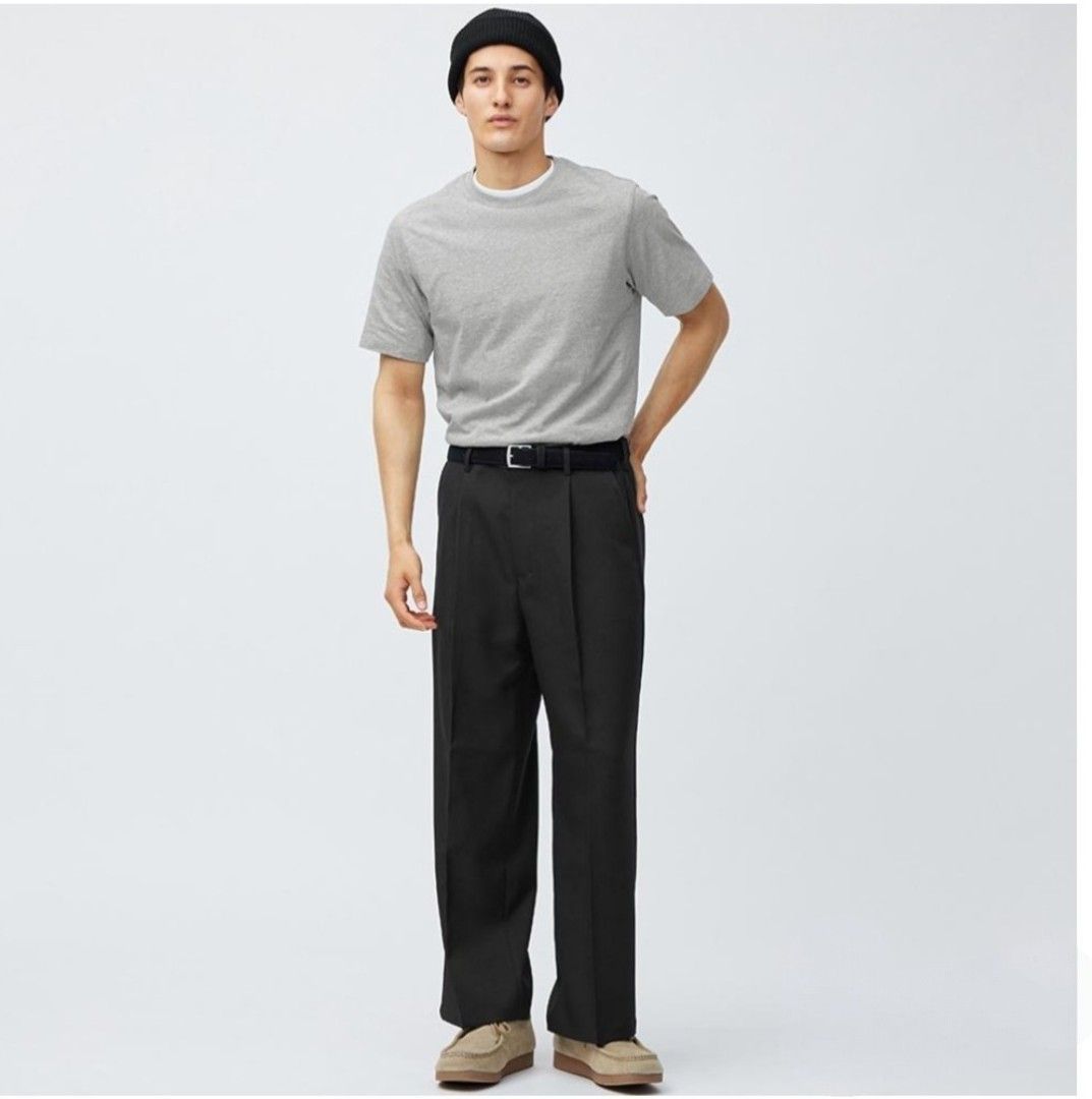 GU MEN BAGGY SLACKS (Category: Trousers) located in Bulacan. Submitted by frederickg80292 (Listing ID 1469173296, Image 1). Description: GU MEN BAGGY SLACKS - COLOR BLACK 📌 SIZE XL ON TAG 35-37 WAIST 40.7 LENGTH BRAND NEW CONDITION WITH EXTRA BUTTON 10/10 COLOR RATE NO ISSUE BAGONG BAGO 👌 880 + SF ONLY 💸 LOCATION SJDM BULACAN.