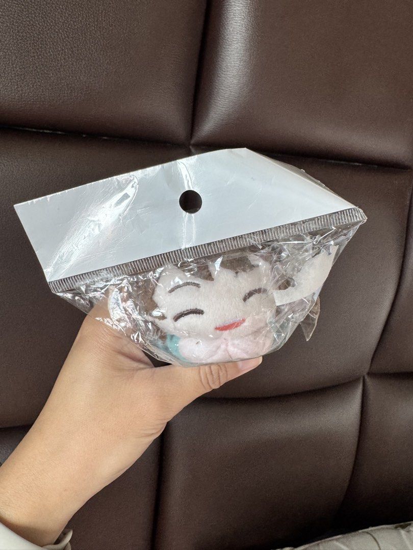 Haikyuu Hug Chara Oikawa Plush Keychain (Category: Plushies & Soft Toys) located in Makati City. Submitted by rj_0912 (Listing ID 1469206617, Image 2). Description: - Official Haikyuu Hug Chara plush mascot featuring Sugawara Koushi - Wearing the iconic Karasuno volleyball jersey number 2 - Comes with a ball chain for easy hanging on bags, keys, or lanyards - Brand new and still sealed inside its original manufacturer plastic packaging with inser