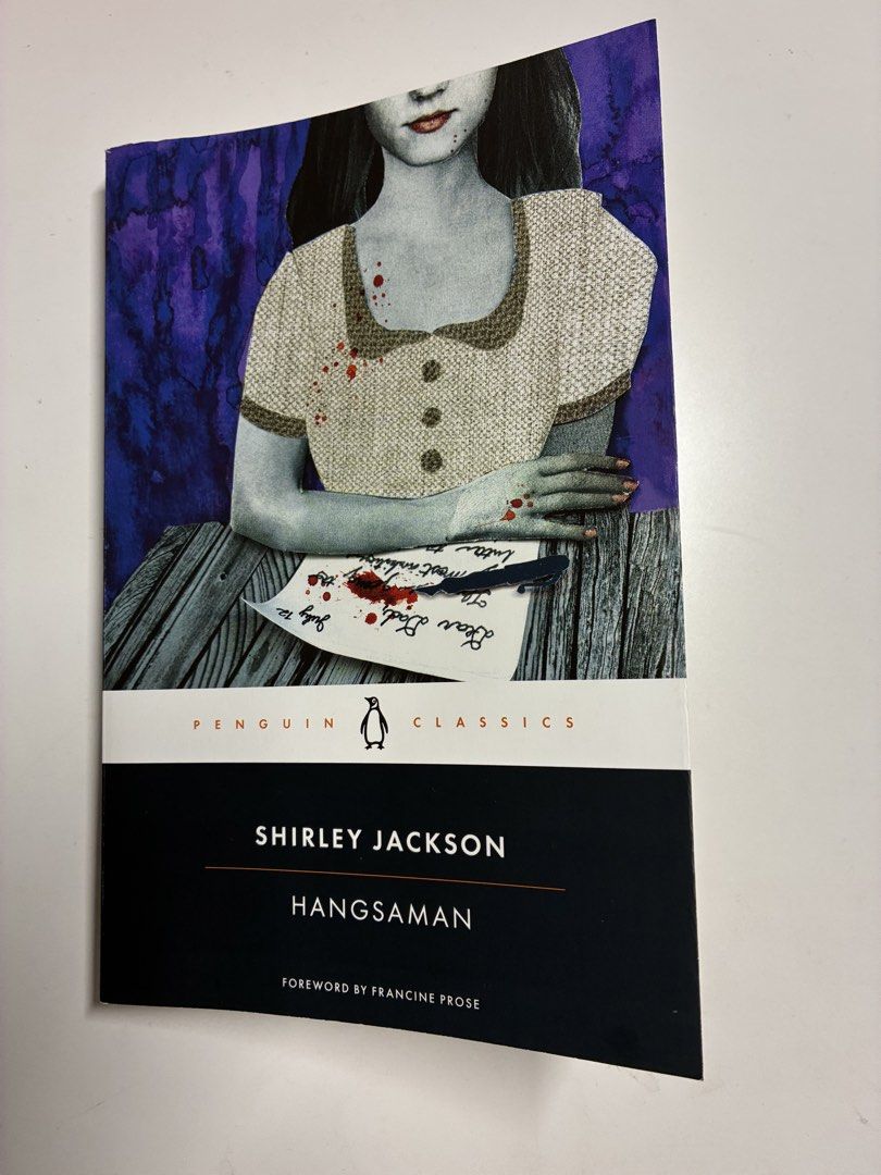 Hangsaman by Shirley Jackson (Penguin Classics) (Category: Storybooks) located in Manila. Submitted by ellacortezzz (Listing ID 1469247135, Image 1). Description: - Title: Hangsaman by Shirley Jackson - Edition: Penguin Classics paperback with striking cover illustration by Brianna Harden - Plot: A dark, psychological story following 17-year-old Natalie Waite heading off to college, inspired by a real-life 1946 disappearance - Condition: Clean pa