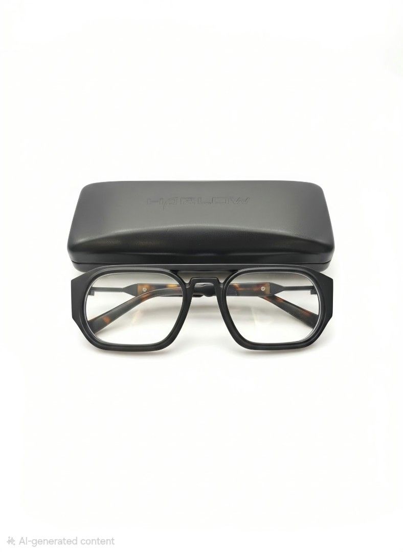 Harlow Glasses with Case (Unisex frame) (Category: Sunglasses & Eyewear) located in Pasig City. Submitted by the40yearoldgamer (Listing ID 1469174645, Image 3). Description: *Harlow eyewear in transparent glossy orange color frame. Medium sized square frame. Includes original branded hard case for protection and storage. Clear lenses installed. Ready for daily wear or prescription lens swap. *Kestana clear eyewear in light green glossy transparen