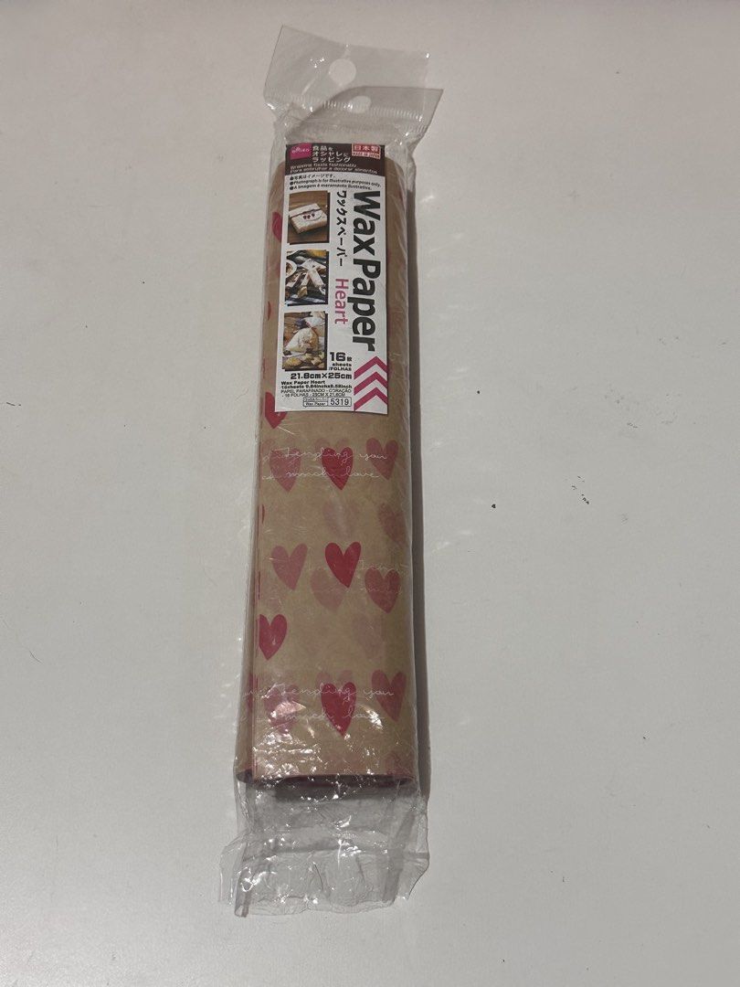 Heart Prints Wax Paper (Category: Craft Supplies & Tools) located in Davao. Submitted by favoritepreloved (Listing ID 1469290958, Image 1). Description: 💜 fix price.
