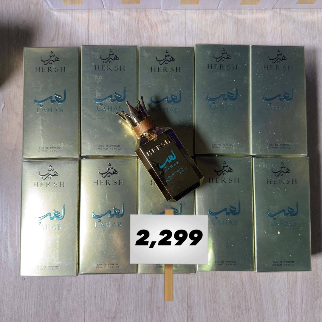 Hersh Lahab 100ML EDP AUTHENTIC (Category: Fragrance & Deodorants) located in Manila. Submitted by scentiquefrgrances (Listing ID 1469229544, Image 1). Description: Follow us on epbi for more updates: Scentique Fragrances Shapi🍊: scentiquefragrances Note: We only sell AUTHENTIC/ORIGINAL Perfumes money back guaranteed if proven fake❗️ BRAND NEW, SEALED AND AUTHENTIC💯 P2299 Only ❗️ Message us for more pictures and details📥 Location: Karangalan, 