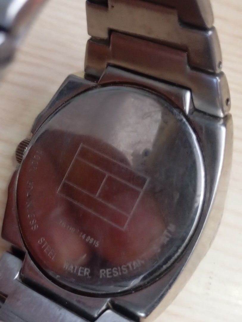 Hilfiger (Category: Men's Watches) located in Las Pinas. Submitted by quick_deals_great_finds2 (Listing ID 1469202815, Image 3). Description: Original good working condition Quartz with battery 40mm Fits wrist size 6.8 inches.