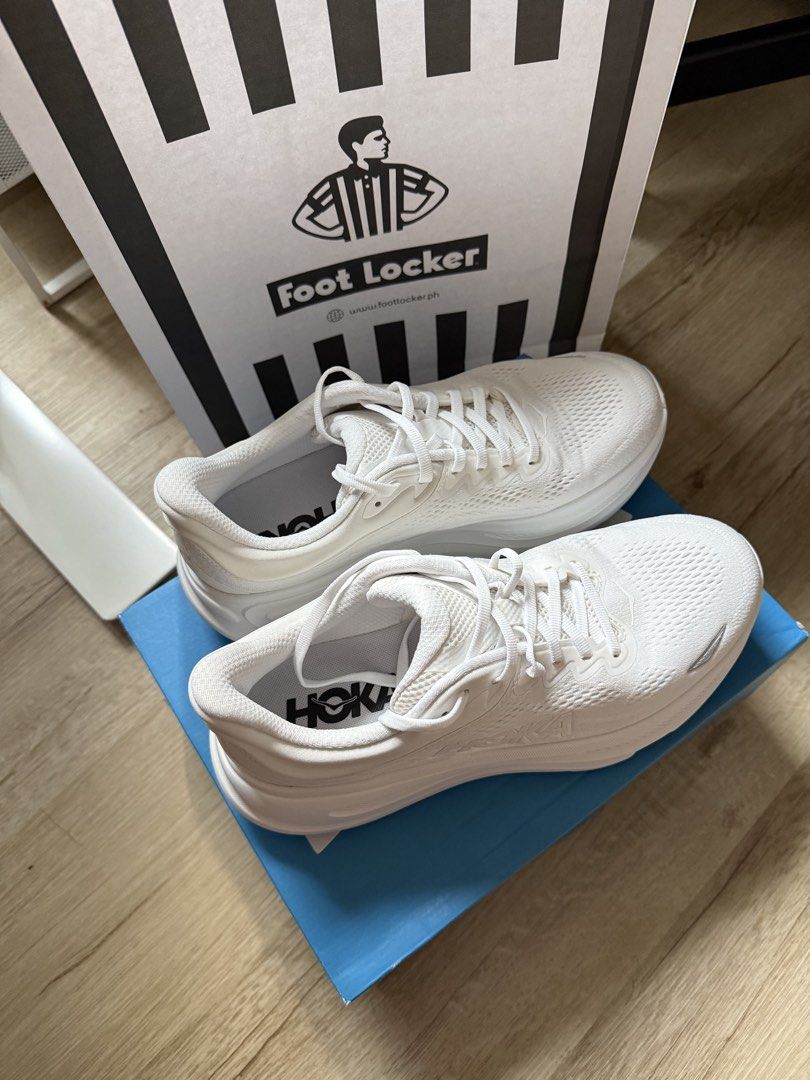 HOKA Bondi 9 (Category: Sneakers) located in Cainta. Submitted by umsxx (Listing ID 1469186420, Image 1). Description: HOKA Bondi 9 Men’s | US 8 | Regular Fit Can also fit US 9 Women’s. Bought from Foot Locker Estancia. Good as new Worn only once, less than 5K steps Regular fit, not wide RFS: too big for me.