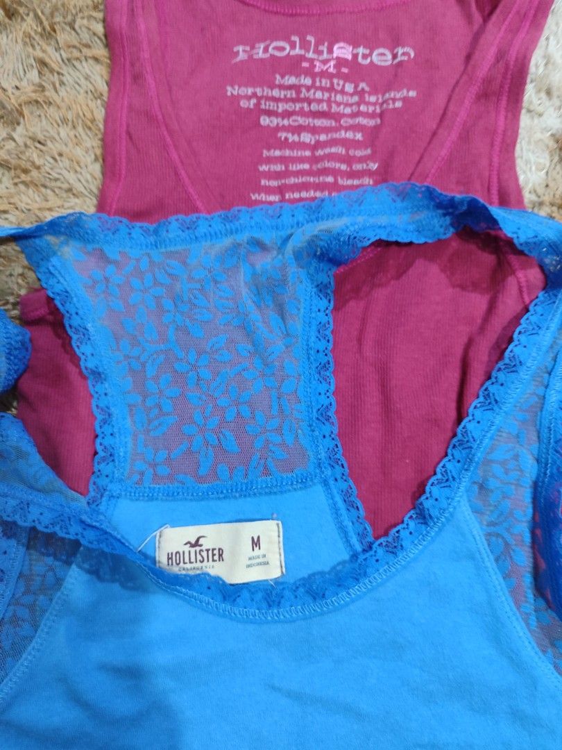 HOLLISTER ASPACK (Category: Sleeveless) located in Pagadian. Submitted by miraculouspat (Listing ID 1469305422, Image 2). Description: SAME SIZE MEDIUM 10/10 COLOR ASNEW CONDITION AUTHENTIC NO ISSUE COLOR MAY VARY DUE TO LIGHT.