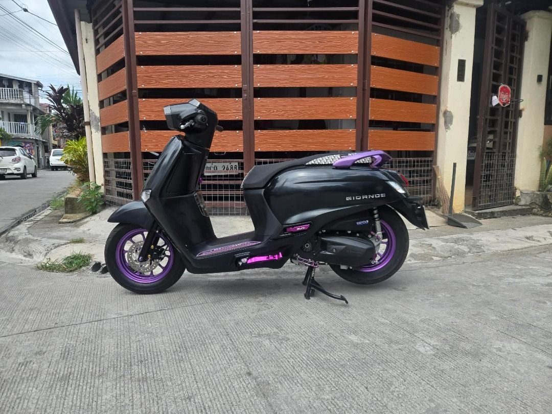 Honda Giorno+ 2025 (Category: Motorbikes for Sale) located in Makati City. Submitted by empoyyyy (Listing ID 1469203258, Image 1). Description: 🏍️ FOR SALE - HONDA GIORNO+ 125 2025 MODEL 🏍️ HONDA GIORNO+ 125 - 2025 MODEL ✅ ODO: 5K+ ✅ 1st Owner Acquired ✅ Open DOS ✅ 2 Valid IDs Signed by 1st Owner ✅ Complete Legal Documents ✅ Original ORCR ✅ 1 Original Remote Key ✅ No NCAP Apprehensions ✅ All Stock Engine ✅ Fresh & Ready to Ride! ✨ UPGRADES: 🔧 