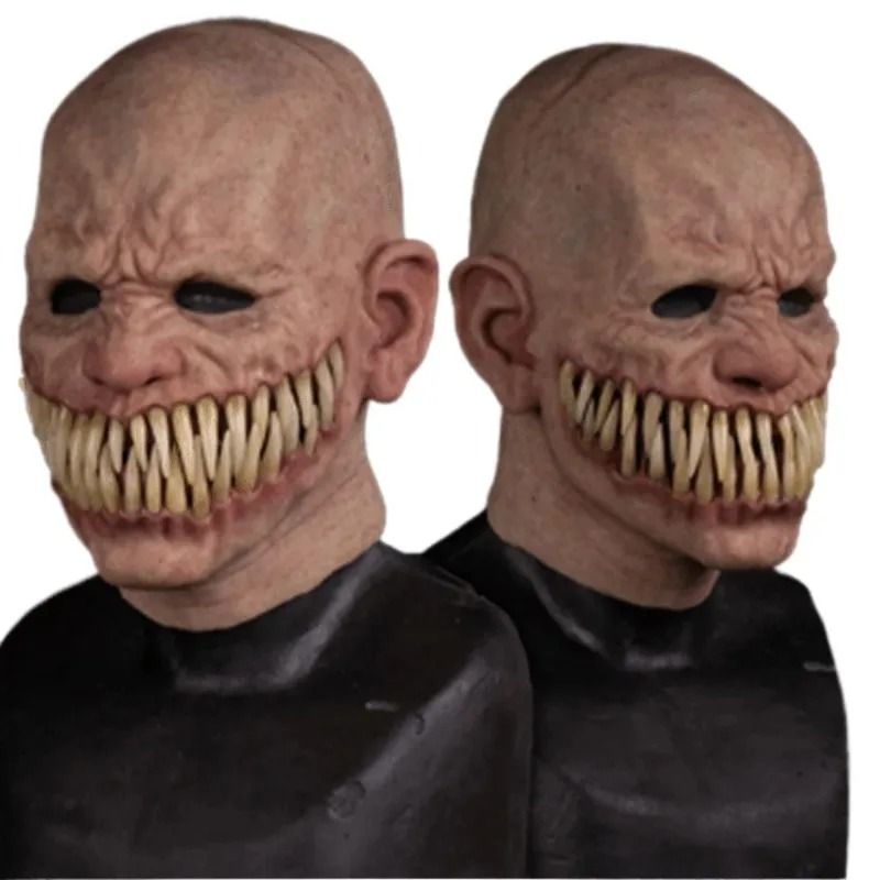 Horror Sharp Teeth Masks Halloween Monster Masque Scary Costume Props ...