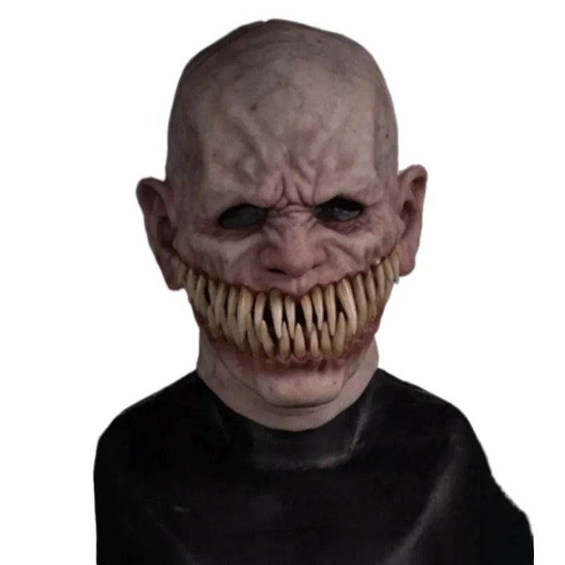 Horror Sharp Teeth Masks Halloween Monster Masque Scary Costume Props ...