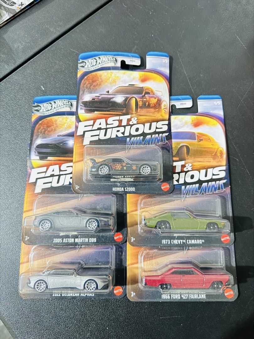 Hotwheels Fast & Furious Villains Set (Category: Kids Toys) located in Manila. Submitted by altan16 (Listing ID 1469290137, Image 1). Description: 5pcs.