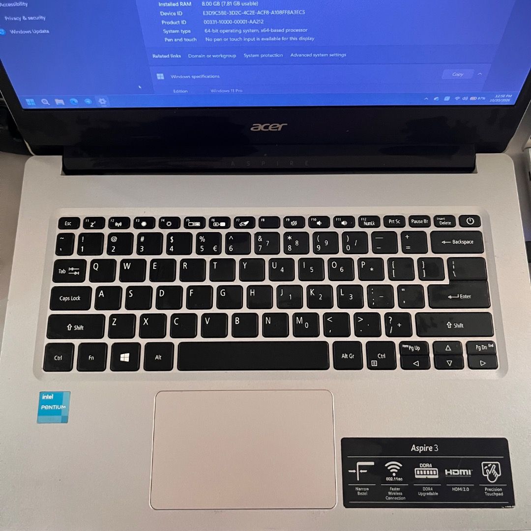 HP Inter core i5 7th Gen (Category: Laptops & Notebooks) located in Caloocan City. Submitted by adlnrie (Listing ID 1469327046, Image 2). Description: HP Intel Core i5 7th Gen Good for VA, Teaching, Students with free headset, mouse, bag, and mouse pad 8gb RAM 238 GB.