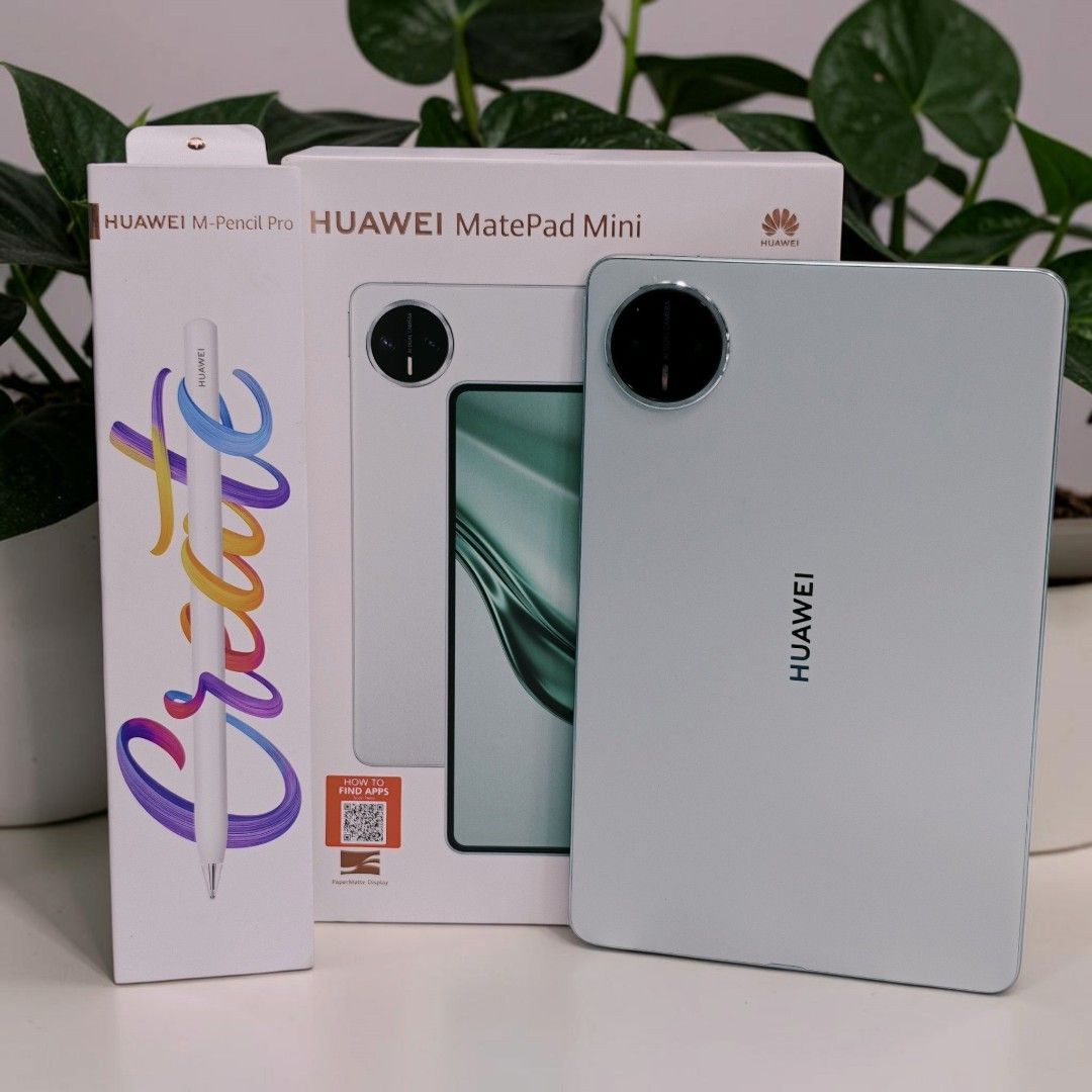 Huawei MatePad Mini (Category: Android) located in Manila. Submitted by julianjuleschico (Listing ID 1469176559, Image 1). Description: Huawei Matepad Mini 2026 Spruce Green Papermatte Edition 256gb storage / 12gb RAM 8.8 inch Oled Display Good as new , with box, unused charger With free cases Original Mpen Pro With receipt for warranty Guaranteed smooth, no issues or defects Php 35k Open for swapping.