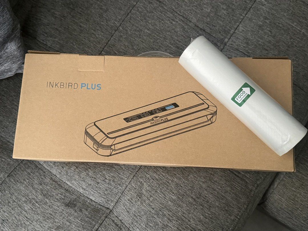 Inkbird Plus VS01 Food Vacuum Sealer with automatic cutter (Category: Food Organization & Storage) located in Paranaque City. Submitted by mareese1922 (Listing ID 1469300613, Image 2). Description: - Brand: Inkbird Plus - Condition: In original box, ready for use - Includes: Vacuum sealer machine, vacuum bag roll, accessory hose, and user manual - Benefits: Keeps food fresh longer and ideal for meal prepping -with free 2 more extra vacuum rolls.