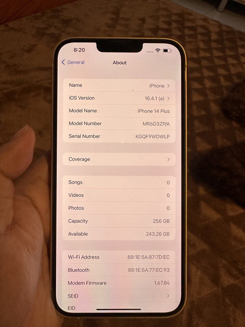 iPhone 14 Plus | 256GB | Yellow 💛 (Category: iPhone 14 Series) located in Santa Cruz, Pampanga. Submitted by david029_95 (Listing ID 1469180916, Image 3). Description: .