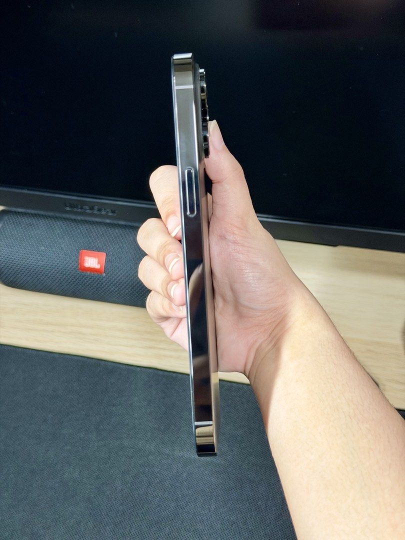 Iphone 14 Pro Max (Category: iPhone 14 Series) located in Makati City. Submitted by Morgrrrh (Listing ID 1469256435, Image 2). Description: IPhone 14 Pro Max 126GB Space Black • Inclusions: Unit, Original Box, Original Cable, Free 2 phone cases, and 1 extra tempered glass • Can show the original receipt from Power Mac • No Sim Restrictions • Battery Health: 82% • No issue. Well maintained. • All parts are original, never been repaired/replaced. •