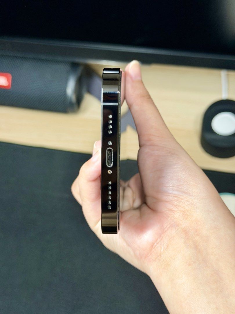 Iphone 14 Pro Max (Category: iPhone 14 Series) located in Makati City. Submitted by Morgrrrh (Listing ID 1469256435, Image 1). Description: IPhone 14 Pro Max 126GB Space Black • Inclusions: Unit, Original Box, Original Cable, Free 2 phone cases, and 1 extra tempered glass • Can show the original receipt from Power Mac • No Sim Restrictions • Battery Health: 82% • No issue. Well maintained. • All parts are original, never been repaired/replaced. •