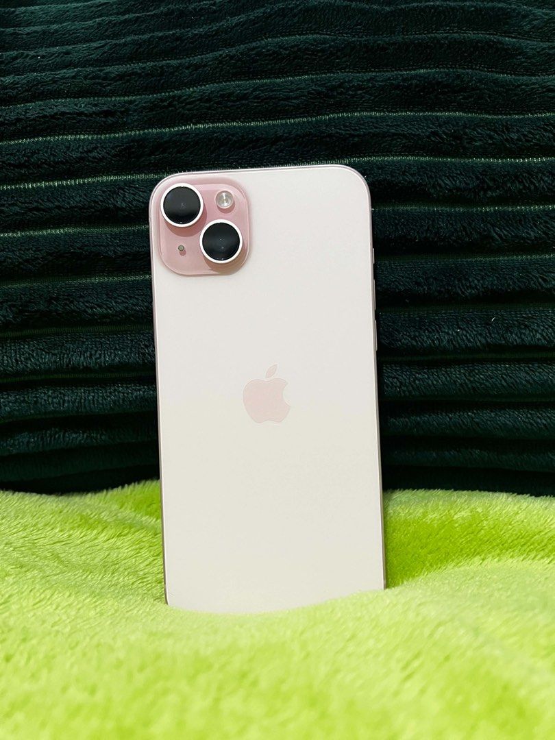 Iphone 15 Plus 256gb pink (Category: iPhone 15 Series) located in Cabuyao City. Submitted by mommymilkersnitoji (Listing ID 1469244349, Image 1). Description: -No scratches -negotiable for sure buyer -Singapore/Global Variant -No Sim restriction -78 Bh -Free miffy case -Super small paint chip sa top right and left pero not visible with case -Makinis screen -free charger cord Ps. Can send more pics, just pm me! -can do meetup around nuvali area, l