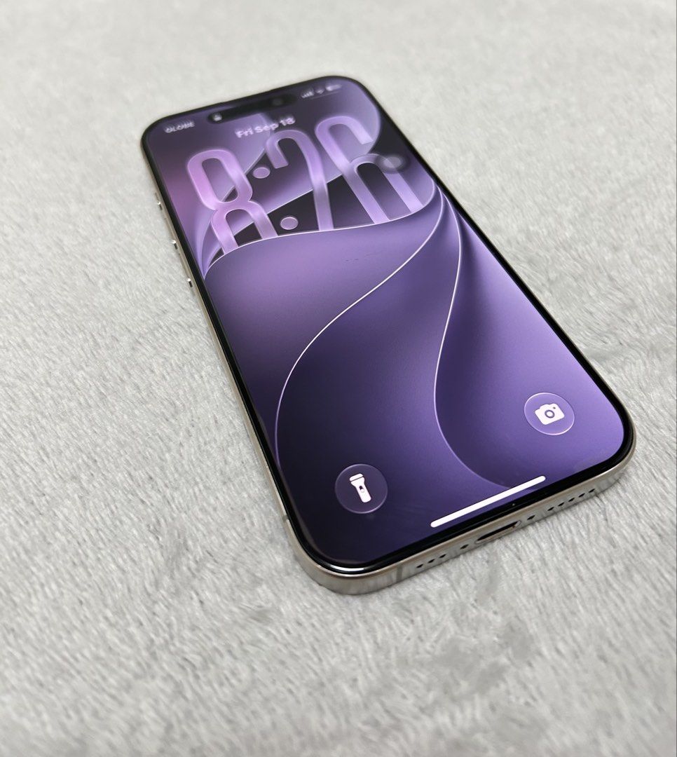 IPHONE 15 PRO (Category: iPhone 15 Series) located in Manila. Submitted by chlsyyyy (Listing ID 1469329355, Image 1). Description: IPHONE 15 PRO GOOD CONDITION NO ISSUE ALL PARTS ORIGINAL W/ 4 CASES PRICE IS SLIGHTLY NEGO.