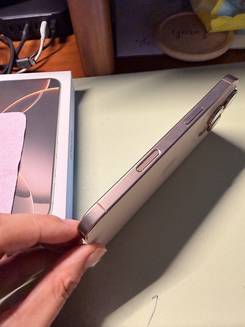 IPHONE 16 PRO (Category: iPhone 16 Series) located in Manila. Submitted by mompreneur_declutterd (Listing ID 1469244153, Image 3). Description: **iPhone 16 Pro 128GB – Desert Titanium | 90% Battery Health** Selling my personal iPhone 16 Pro in Desert Titanium. Lightly used and well taken care of over the past two years. • **Storage:** 128GB • **Color:** Desert Titanium • **Battery health:** 90% • **Network:** Smart-locked — please ensure this sui