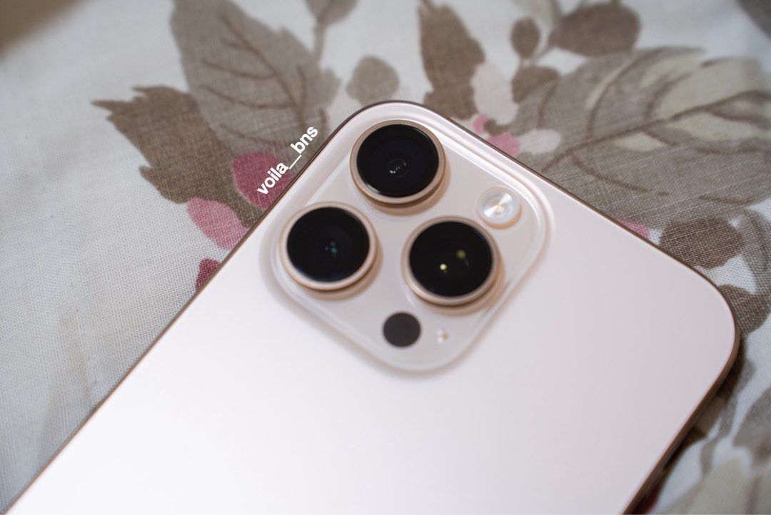 iphone 16 pro max 256gb HK (physical dual) (Category: iPhone 16 Series) located in San Miguel. Submitted by voila__bns (Listing ID 1469171886, Image 3). Description: iphone 16 pro max 256gb HK (physical dual) - 88% BH; 776 CC - bought in oct 2024 - with og box and cases - no repairs - rfs: will upgrade - 45K one tiny dent sa bottom left (almost unnoticeable); minimal side markings from the case; tempered since day 1..