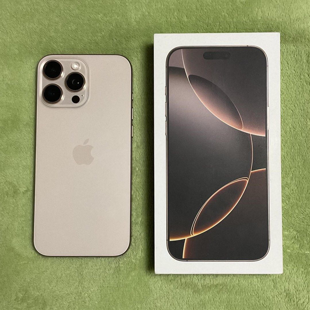 IPhone 16 Pro Max - 256gb (Category: iPhone 16 Series) located in Manila. Submitted by luckyturtle67 (Listing ID 1469299171, Image 1). Description: IPhone 16 Pro Max - Desert Titanium 256 GB 85% - Normal Battery Health 946 Cycle Count October 2024 - October 2026 No Issues Complete Inclusion Free 10+ Phone Cases Meet Up: SM Sta Mesa or UST .
