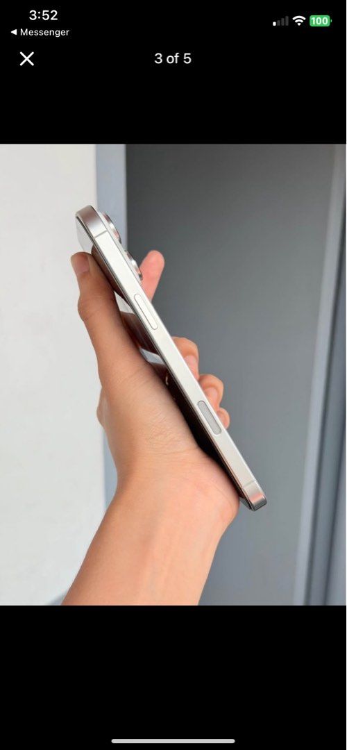 iPhone 16 Pro Max | 94% BH | Open line NTC (Category: iPhone 16 Series) located in Navotas City. Submitted by ivioma601 (Listing ID 1469368250, Image 2). Description: For Sale or Swap iPhone 16 Pro Max (White Titanium) 256 GB Factory Unlocked ZP/A Model No Issues No History of Repair No Dents No Scratches Super kinis pwede sa maarte at sobrang arte Unli check and reset to sawa sa meetup Unit only Selling Price: ₱45,500 Swapping Price: ₱48,500 PM 
