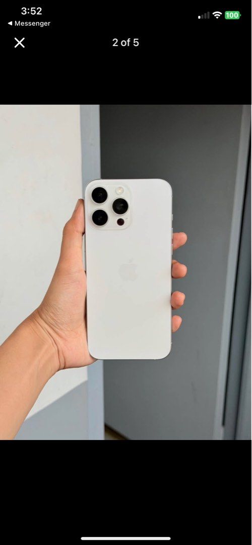 iPhone 16 Pro Max | 94% BH | Open line NTC (Category: iPhone 16 Series) located in Navotas City. Submitted by ivioma601 (Listing ID 1469368250, Image 1). Description: For Sale or Swap iPhone 16 Pro Max (White Titanium) 256 GB Factory Unlocked ZP/A Model No Issues No History of Repair No Dents No Scratches Super kinis pwede sa maarte at sobrang arte Unli check and reset to sawa sa meetup Unit only Selling Price: ₱45,500 Swapping Price: ₱48,500 PM 