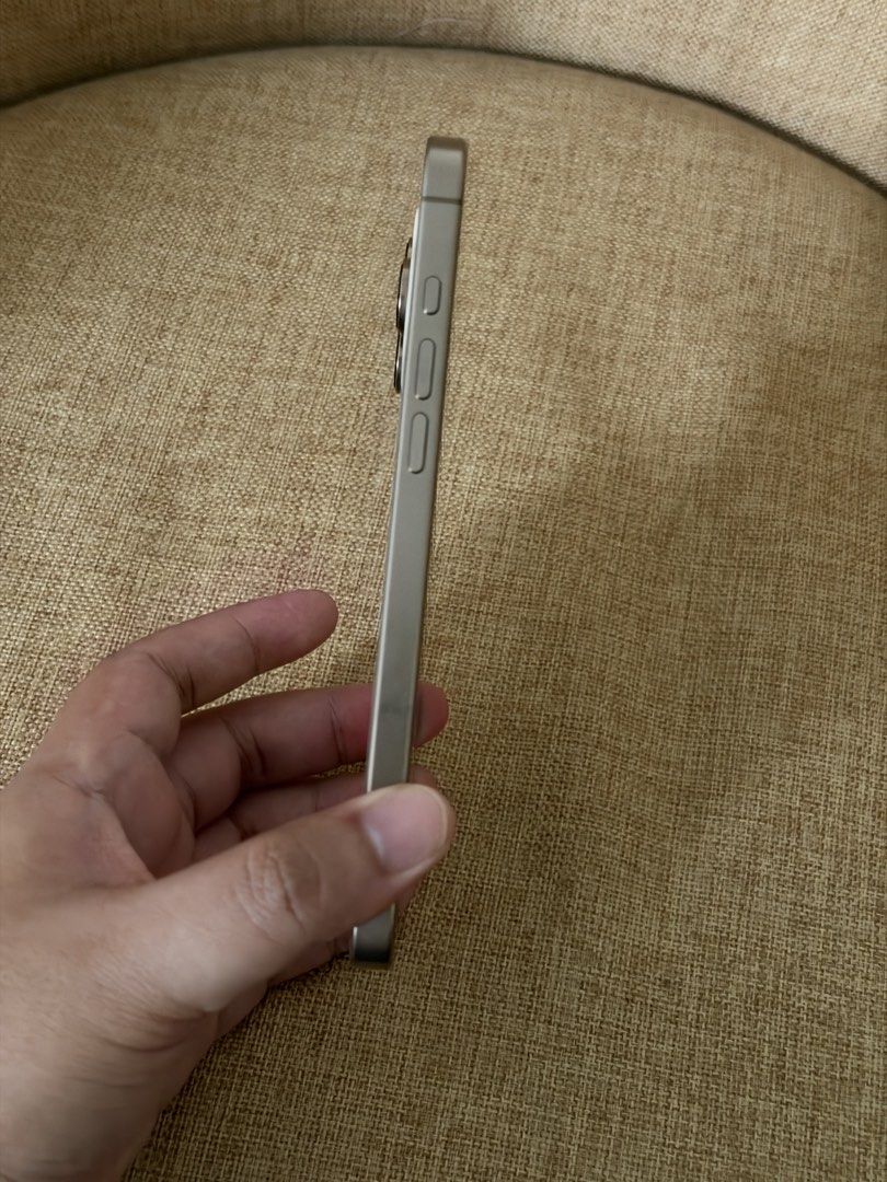 Iphone 16pro Max (Category: iPhone 16 Series) located in Binan City. Submitted by alreadyloved.p (Listing ID 1469240764, Image 2). Description: iPhone 16pro Max Desert Titanium 256gb 87% BH US Variant E-Sim Only Unlocked Phone only. No inclusions..