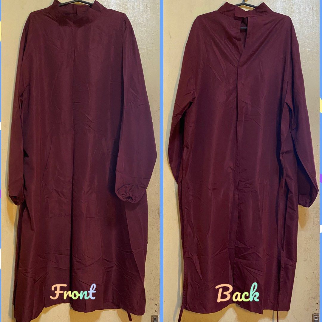 Isolation Gown (Category: Medical Supplies & Tools) located in Morong. Submitted by fcjonline528 (Listing ID 1469216425, Image 1). Description: This is preloved. Pero no issue at all. ❤️ Size: Large.