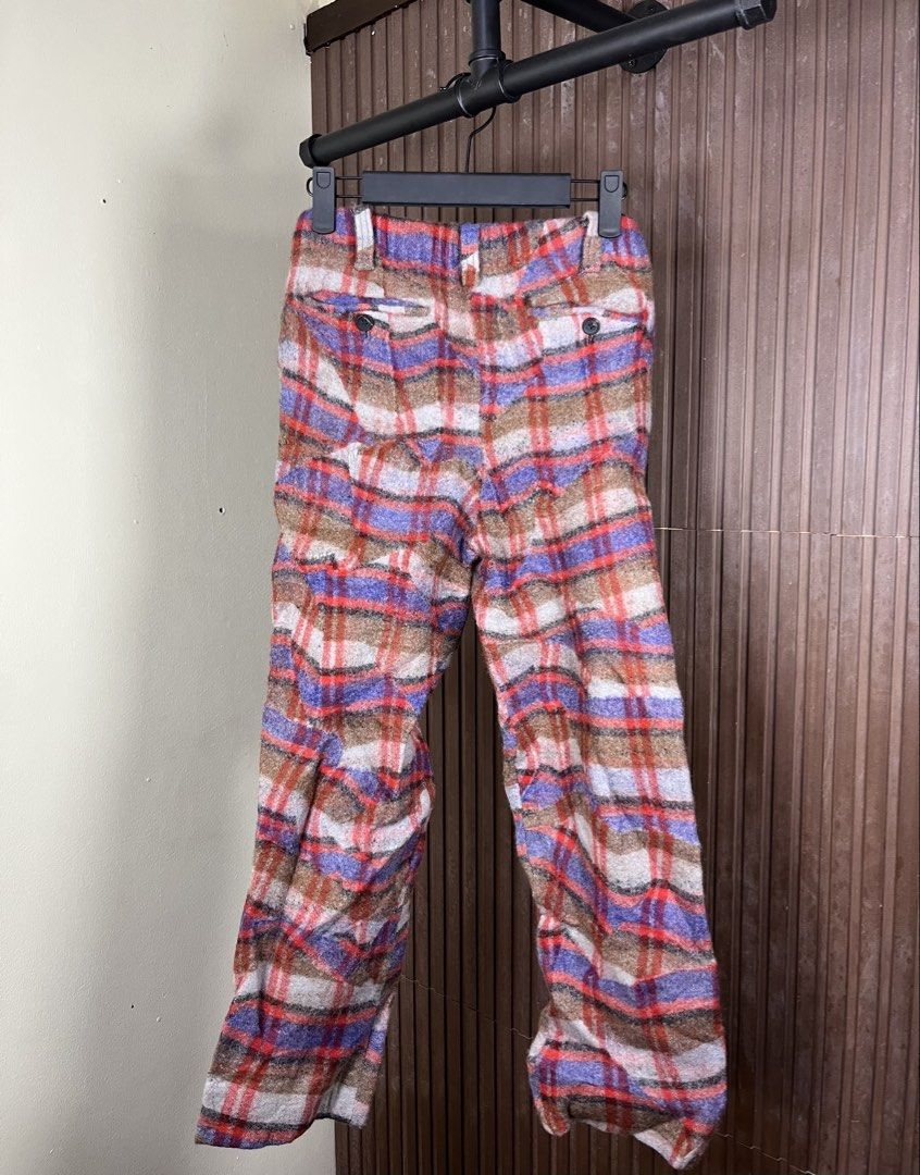 Issey Miyake Men Reformed Wool Pants (Category: Trousers) located in Cabanatuan. Submitted by cabsygoods (Listing ID 1469163327, Image 2). Description: Issey Miyake Men Reformed Wool Pants Authentic Waistline: 32 Length: 34 Very good condition No issue Color rate 9/10 Dm to purchase! 📩.