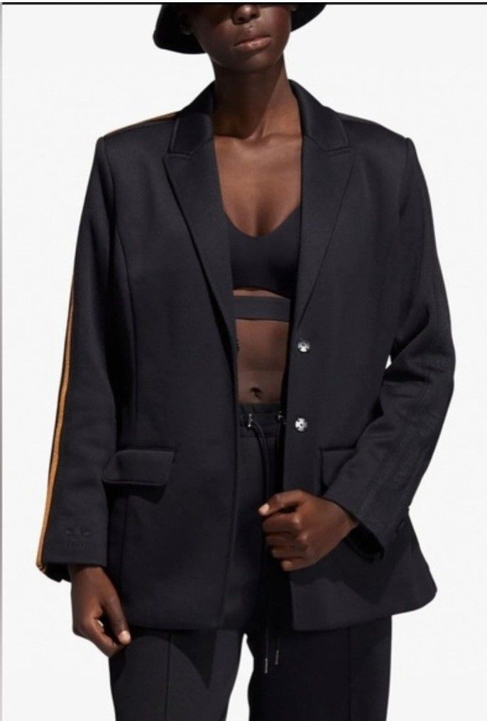 IVY PARK x Adidas Black Suit Jacket (Category: Coats, Jackets and Outerwear) located in Manila. Submitted by PrinceDani.Clothing (Listing ID 1469222304, Image 3). Description: Adidas x ivy Park black suit blazer xs on tag 19in width 27in length brand new with tag .