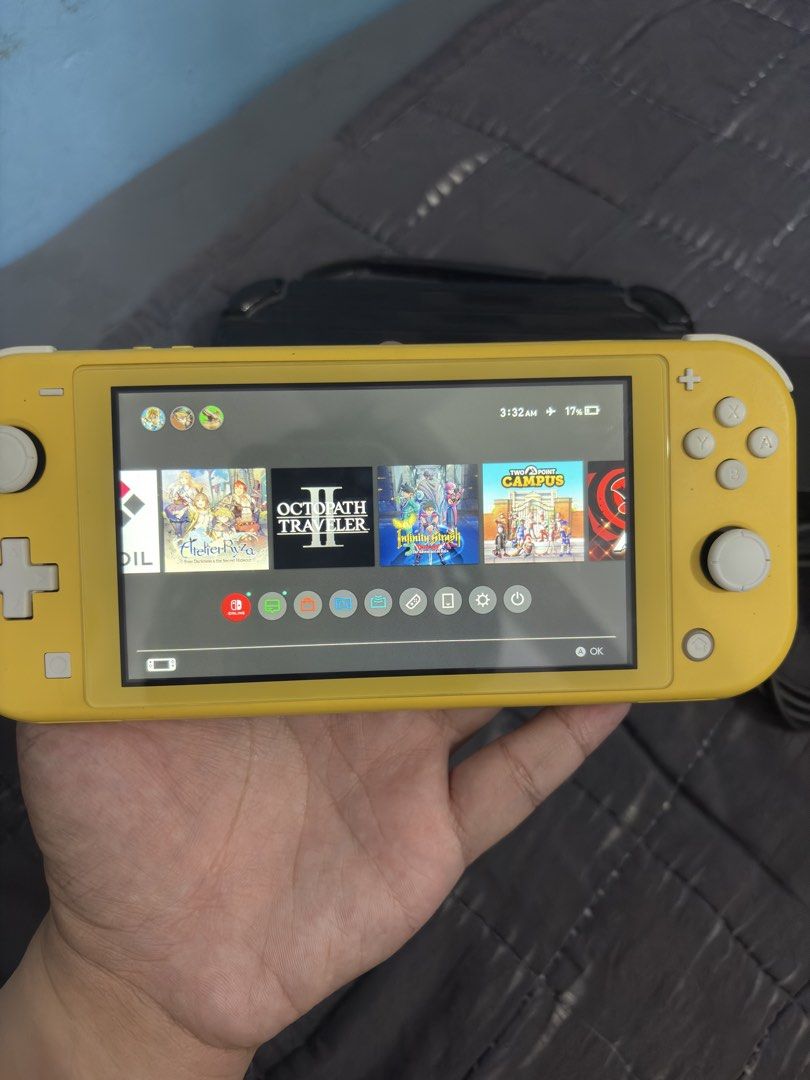 Jailbreak Nintendo Switch LITE 128 Dualboot (Category: Nintendo) located in Cavite. Submitted by xsavier88 (Listing ID 1469190553, Image 3). Description: 🌟For sale for sale! Nintendo Switch LITE 128GB Jailbreak Dualboot 🌟INCLUSIONS: Pouch, Unit & Charger No issues, lalaruin mo na lang. May naka install na din mga games 🌟Cavite area. Meetups around Cavite, Southmall, EVIA, Alabang, MOA or any LRT1MRT stations. Open for LBC/ Lalamove transaction