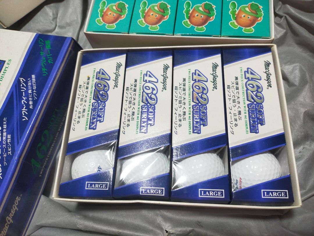 Japan Golf Balls Bundle - 2 Dozen* MacGregor 462 + NZ Kiwifruit (Category: Golf) located in Pasay City. Submitted by 22aileen (Listing ID 1469191107, Image 2). Description: Japan Golf Balls Bundle - 2 Dozen* MacGregor 462 + NZ Kiwifruit Novelty.