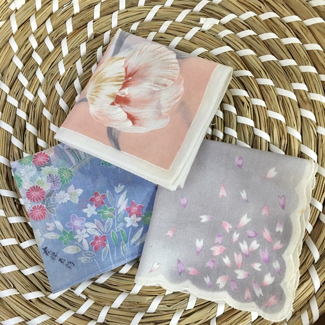Japan Hankies bundle 3pcs (Category: Scarves) located in Quezon, Isabela. Submitted by hankies_garden2 (Listing ID 1469278413, Image 1). Description: Fixed price‼️ Cotton hankies from Japan 1 day reservation only‼️ *Please manage your expectations if there would be min flaws/ washable dirt/ small storage stain- major flaws will be disclosed #japanhankies #japanscarves #mcm #branded #fendi #picasso #luxuryhanky #celinehandkerchief #fendihandkerchi