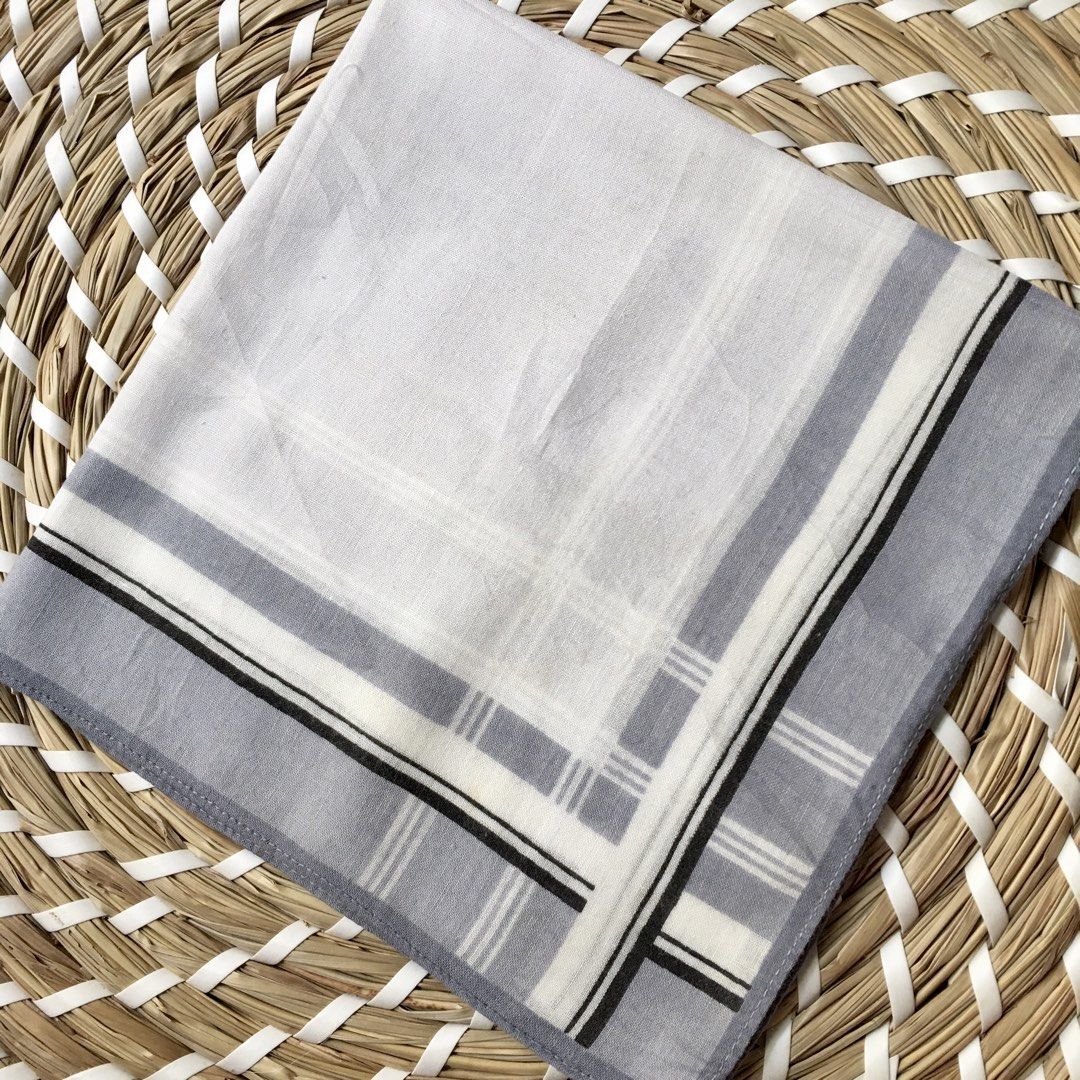 Japan hankies for men bundle 3pcs (Category: Handkerchief & Pocket Squares) located in Quezon, Isabela. Submitted by hankies_garden2 (Listing ID 1469284859, Image 3). Description: Fixed price‼️ Cotton hankies from Japan 1 day reservation only‼️ *Please manage your expectations if there would be min flaws/ washable dirt/ small storage stain- major flaws will be disclosed #japanhankies #japanscarves #mcm #branded #fendi #picasso #luxuryhanky #celin