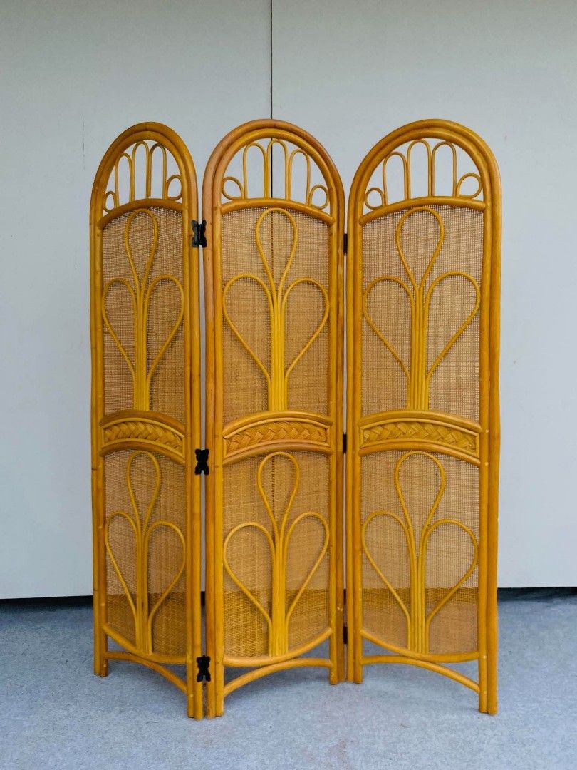"JAPAN SURPLUS" 3-PANEL RATTAN PARTITION / DIVIDER (Category: Other Home Furniture) located in Manila. Submitted by shawii_ (Listing ID 1469186757, Image 2). Description: "JAPAN SURPLUS" 3-PANEL RATTAN PARTITION / DIVIDER SIZE: 16L" x 60H" inches (per panel) (AS-IS ITEM) IN GOOD CONDITION.
