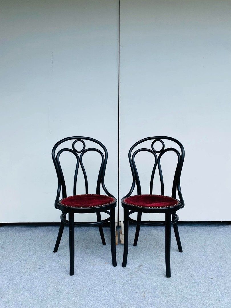 "JAPAN SURPLUS" BLACK BISTRO CHAIRS (Category: Chairs) located in Manila. Submitted by shawii_ (Listing ID 1469183801, Image 1). Description: "JAPAN SURPLUS" BLACK BISTRO CHAIRS SIZE: 16D" x 17Sh" x 35H" inches (AS-IS ITEM) IN GOOD CONDITION.