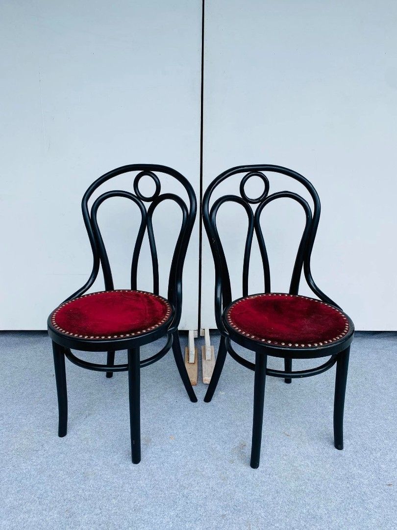 "JAPAN SURPLUS" BLACK BISTRO CHAIRS (Category: Chairs) located in Manila. Submitted by shawii_ (Listing ID 1469183801, Image 3). Description: "JAPAN SURPLUS" BLACK BISTRO CHAIRS SIZE: 16D" x 17Sh" x 35H" inches (AS-IS ITEM) IN GOOD CONDITION.