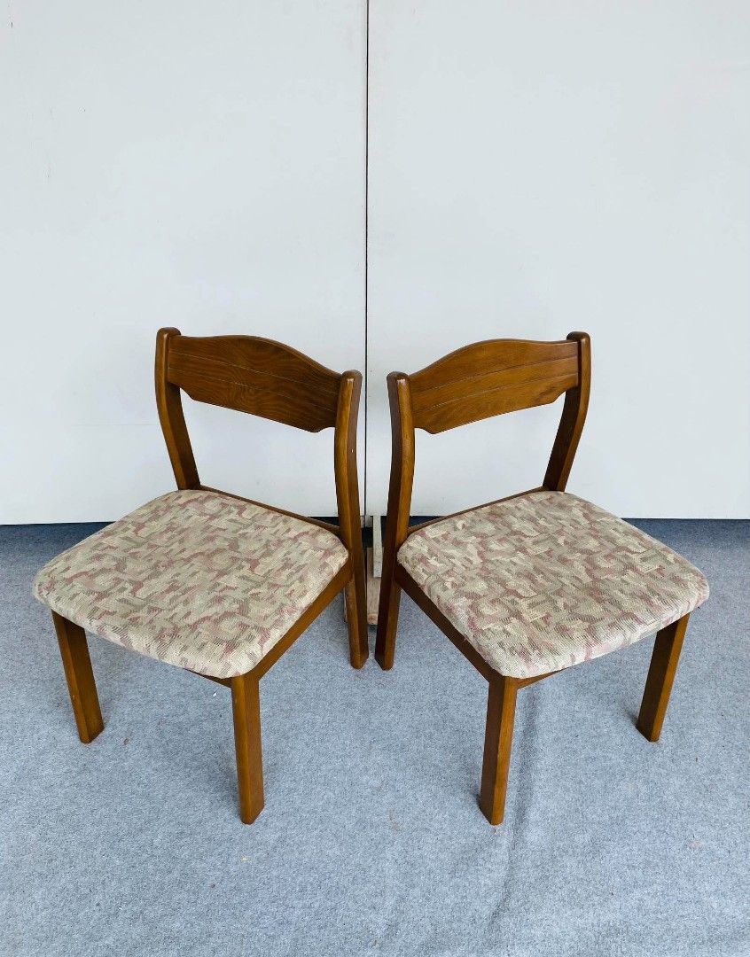 "JAPAN SURPLUS" SOLID WOOD DINING CHAIRS (Category: Chairs) located in Manila. Submitted by shawii_ (Listing ID 1469187865, Image 3). Description: "JAPAN SURPLUS" SOLID WOOD DINING CHAIRS SIZE: 18L" x 18W" x 16Sh" x 30H" inches (AS-IS ITEM) IN GOOD CONDITION.