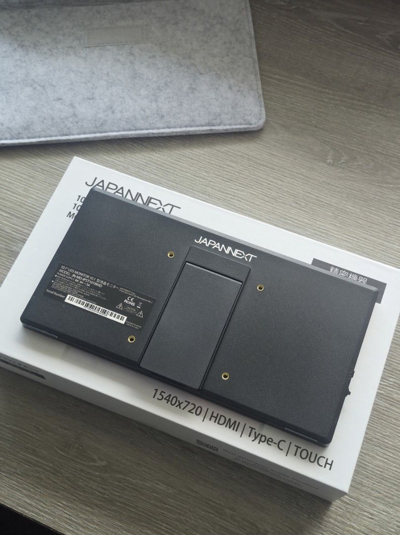 JapanNext 10.1" Mobile Display (Category: Monitor Screens) located in San Juan City. Submitted by aisaku (Listing ID 1469196531, Image 3). Description: for sale almost new JapanNext 10.1" Mobile Display 1540x720p HDMI Usb Type C Touch Screen Super Bright screen I bought it in Japan. dm me for inquiries..