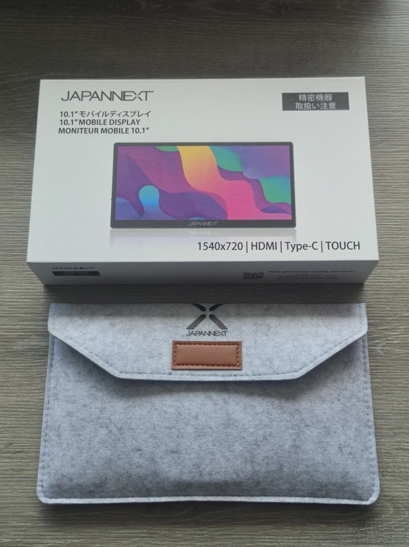 JapanNext 10.1" Mobile Display (Category: Monitor Screens) located in San Juan City. Submitted by aisaku (Listing ID 1469196531, Image 1). Description: for sale almost new JapanNext 10.1" Mobile Display 1540x720p HDMI Usb Type C Touch Screen Super Bright screen I bought it in Japan. dm me for inquiries..