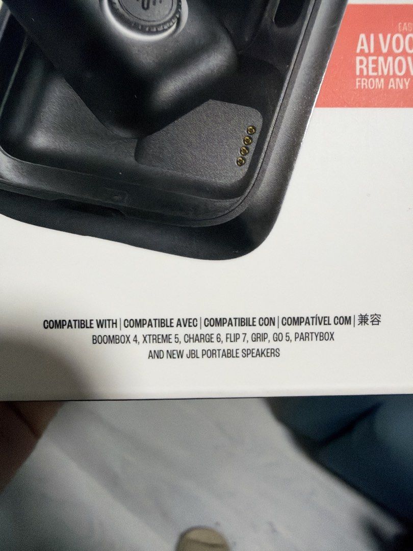 JBL Easysing Mic Mini (Category: Microphones) located in Cainta. Submitted by lei_25_ (Listing ID 1469248594, Image 2). Description: - Brand new & unopened - JBL Easysing Mic Mini wireless microphone system - Includes portable charging case & Bluetooth connectivity - Built-in AI vocal removal function for instant KTV sessions - Fully compatible with JBL portable speakers (Boombox 4, Xtreme 5, Charge 6, Flip 7, Go 5, etc.).