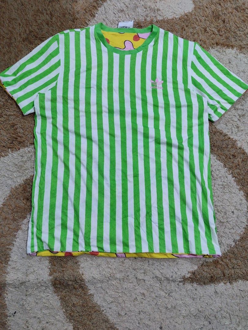 JEREMY SCOTT ADIDAS REVERSIBLE (Category: Tshirts & Polo Shirts ) located in Pagadian. Submitted by miraculouspat (Listing ID 1469384239, Image 2). Description: L 27 W 20 10/10 COLOR NO ISSUE AUTHENTIC COLOR MAY VARY DUE TO LIGHT.