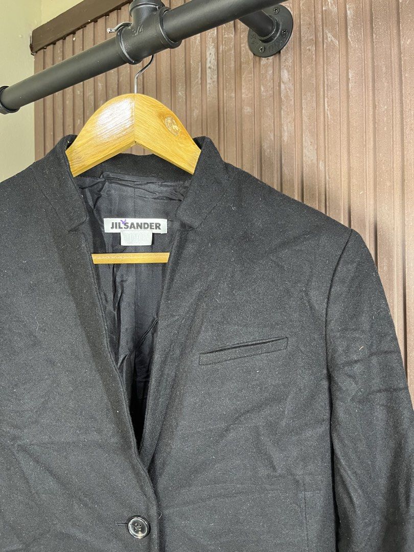 Jil Sander - Joyce Wool Trench Coat (Category: Coats, Jackets and Outerwear) located in Cabanatuan. Submitted by cabsygoods (Listing ID 1469187827, Image 2). Description: Jil Sander - Joyce Wool Trench Coat Authentic Width: 19 Length: 38 (Inches) Very good condition No issue Color rate 9/10 Dm to purchase! 📩.