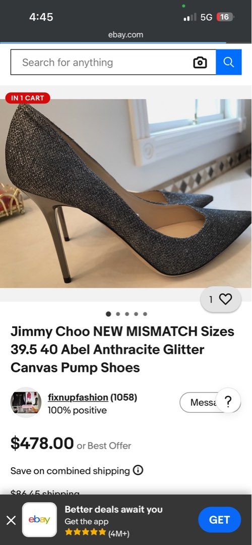 Jimmy choo sandal (Category: Sneakers & Footwear) located in Giporlos. Submitted by deloria_jhayr (Listing ID 1469246359, Image 2). Description: excellent size 34-35.
