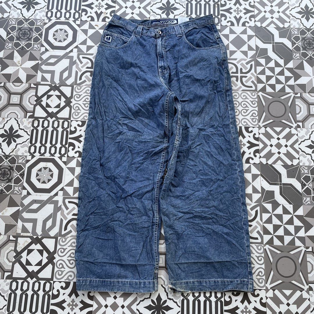 JNCO BAGGY PANTS (Category: Jeans) located in Santo Tomas. Submitted by denev17 (Listing ID 1469268996, Image 2). Description: size 36 length 44 thigh 14 hem 12.