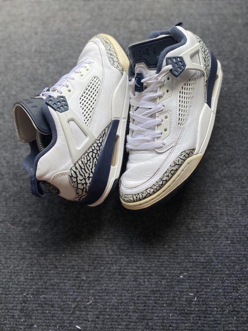 Jordan spizike low white/midnight navy cement grey (Category: Sneakers) located in Dumaguete. Submitted by freshdropsph (Listing ID 1469306879, Image 2). Description: LOCATION : NEGROS ORIENTAL Can ship nationwide Gcash payment No cod/cop Please check my reviews for assurance Unli vouch Negotiable .